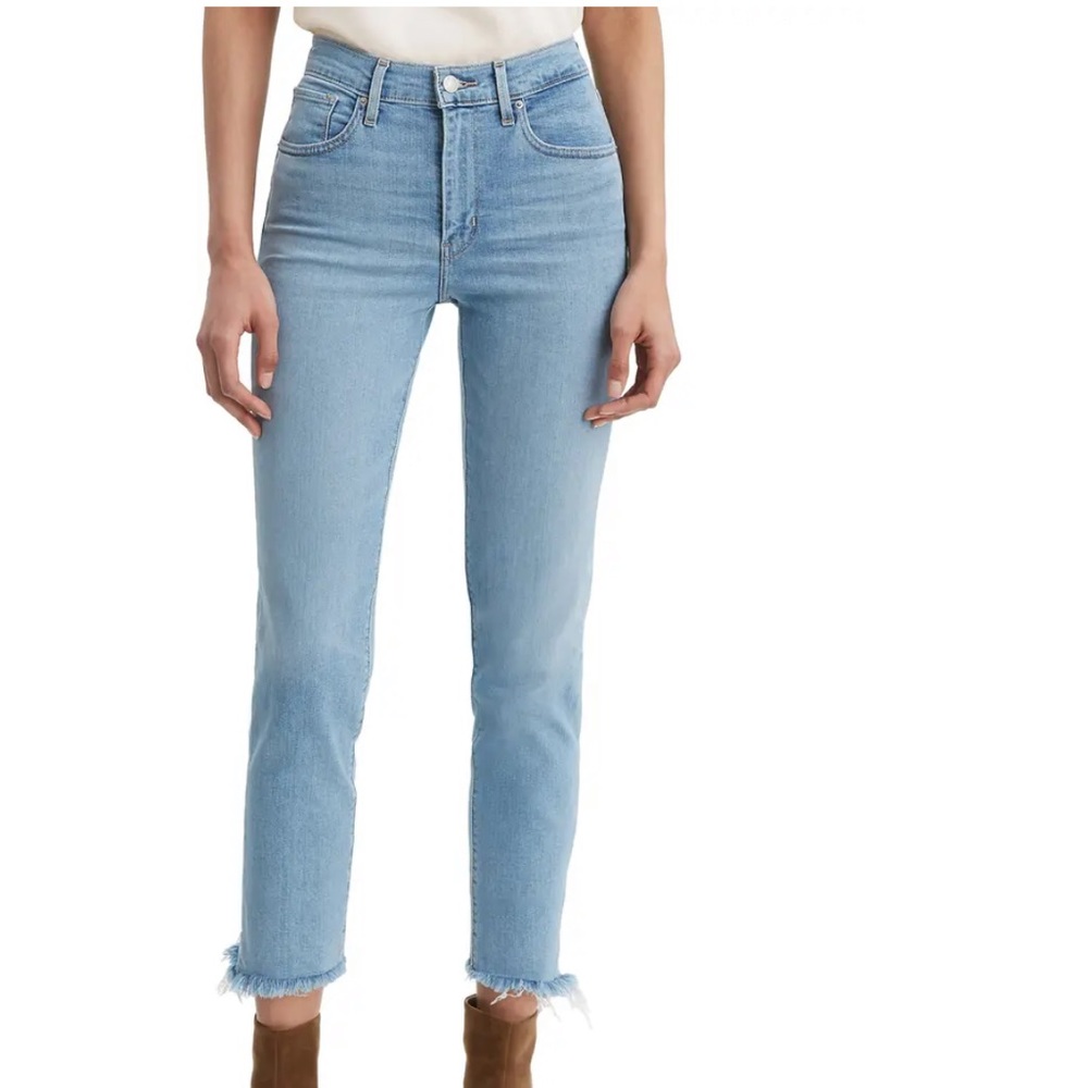 Levi 724 High Rise Straight Crop Jeans